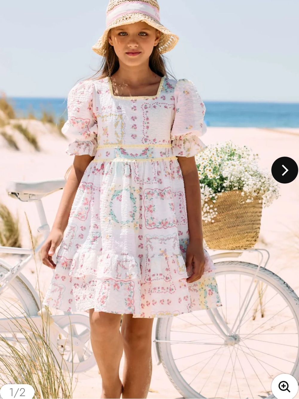 Patachou Botanical Liberty Floral Cotton Dress